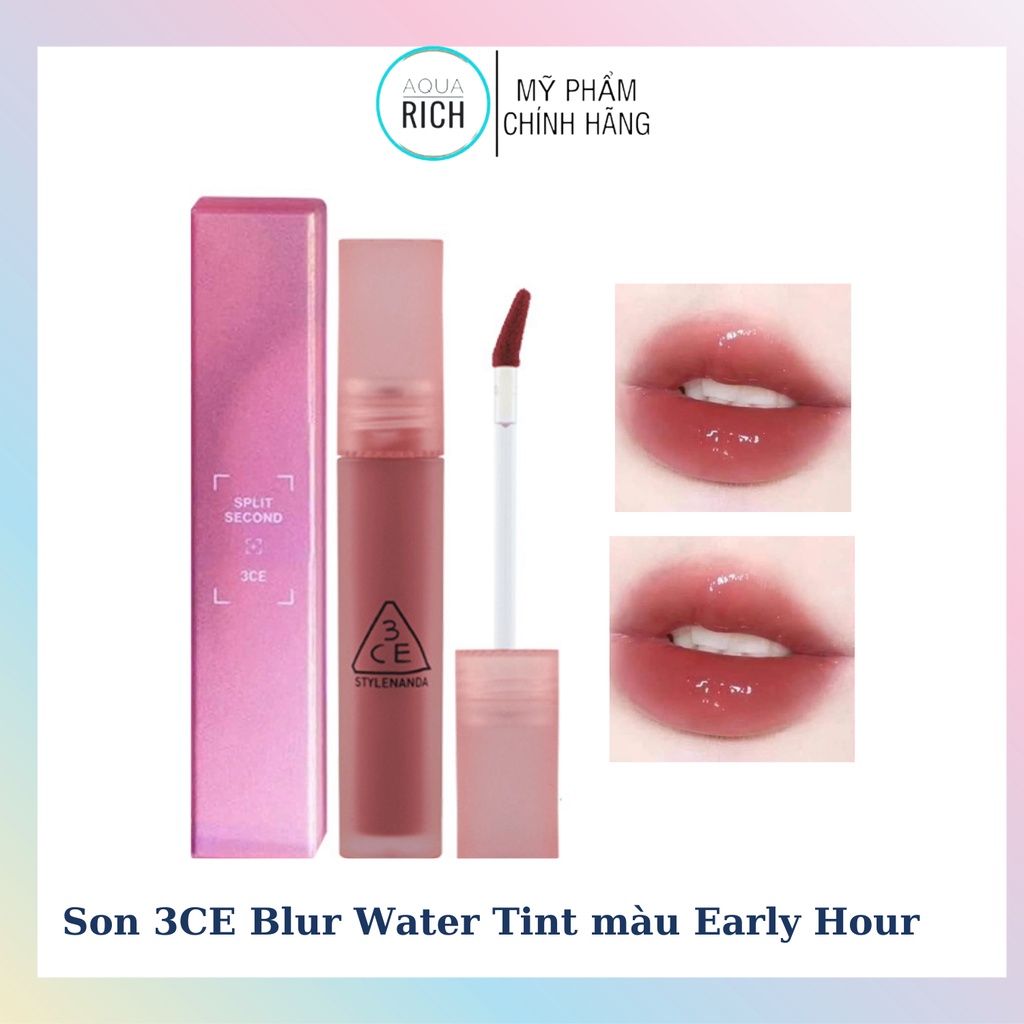[SPLIT SECOND] Son 3CE Blur Water Tint màu Early Hour - 4.6G
