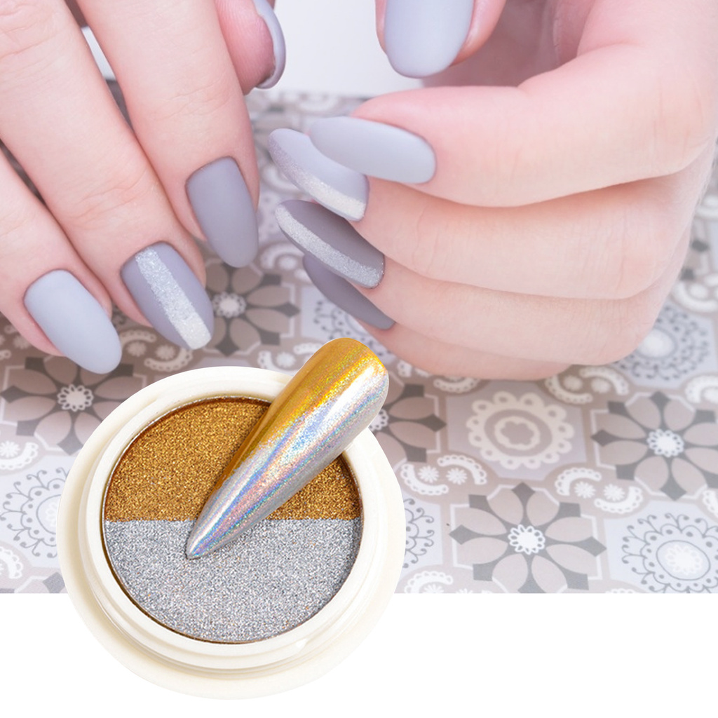 [Hàng mới về] Bột Hai Màu Kim Tuyến Lấp Lánh Lâu Trôi 12G Trang Trí Móng Đi Tiệc