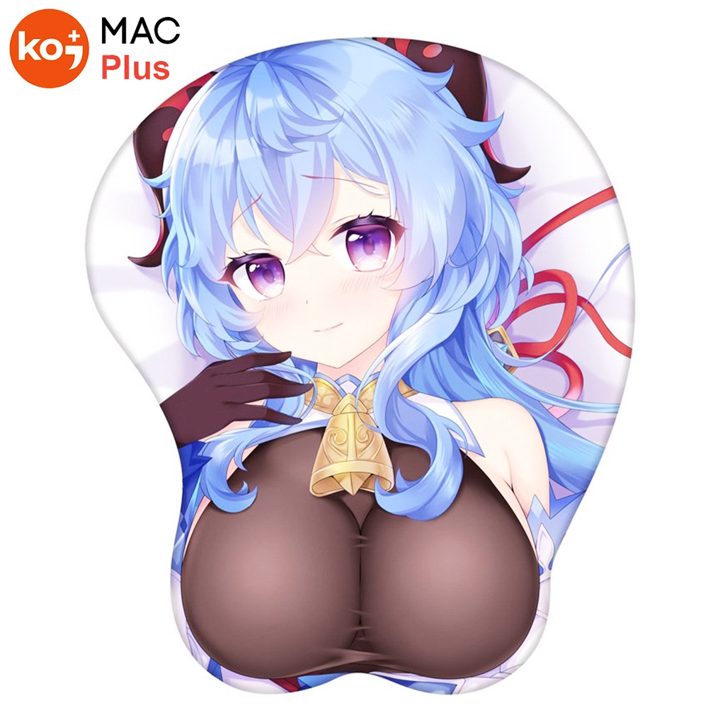 Lót Chuột Genshin Impact Gaming Anime Đệm Kê Tay Silicon 3D (Nhiều Mẫu, Pad Chuột Rẻ, Sinh Viên, Văn Phòng, Streamer,..)