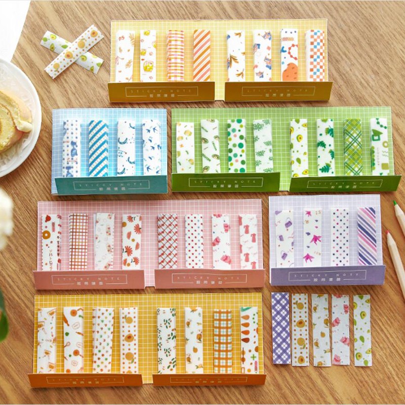 Set 240 Miếng Dán Tự Dính Họa Tiết Hoạt Hình Dễ Thương Trang Trí Sổ Tay