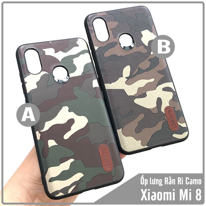 Ốp lưng Xiaomi Mi 8 Rằn Ri Camo iBaiwei