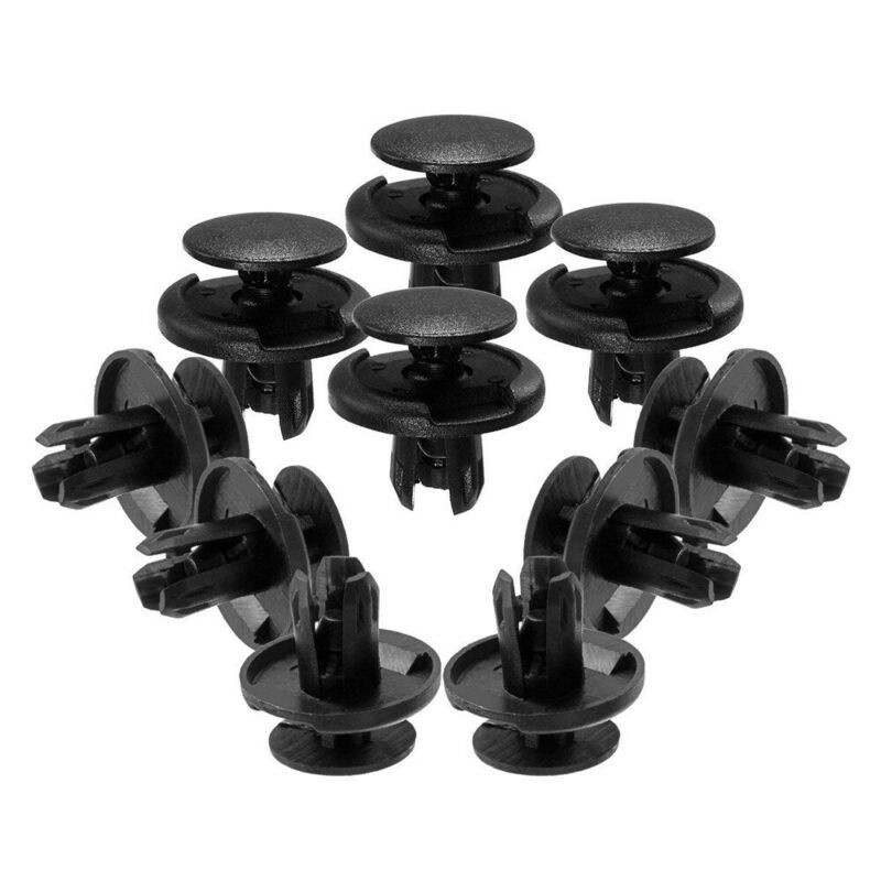 Set 50 Nút Nhấn Nhựa 8mm Màu Đen Thay Thế Cho Cản Trước Xe Hơi