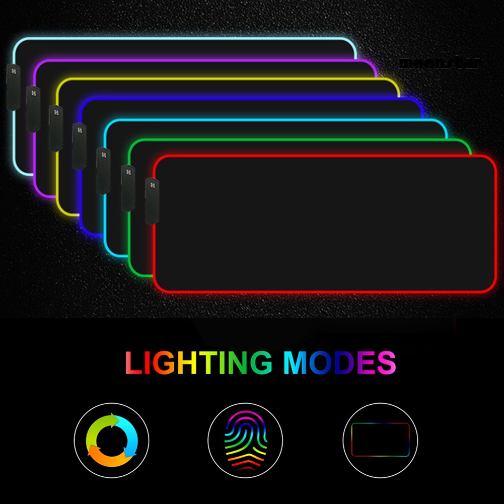 Tấm Lót Chuột Chơi Game Có Đèn Led Rgb Nhiều Màu Chống Trượt