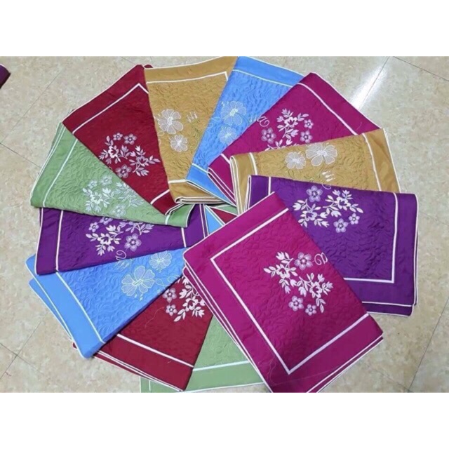 Vỏ Gối Thêu Trần Vải Sateen - Vỏ Gối Đầu Vải Satin Cao Cấp