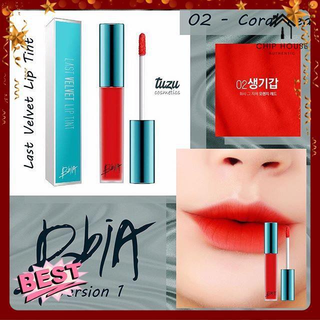 Son kem lì Bbia Last Velvet Lip Tint Version 1 5g (5 màu)