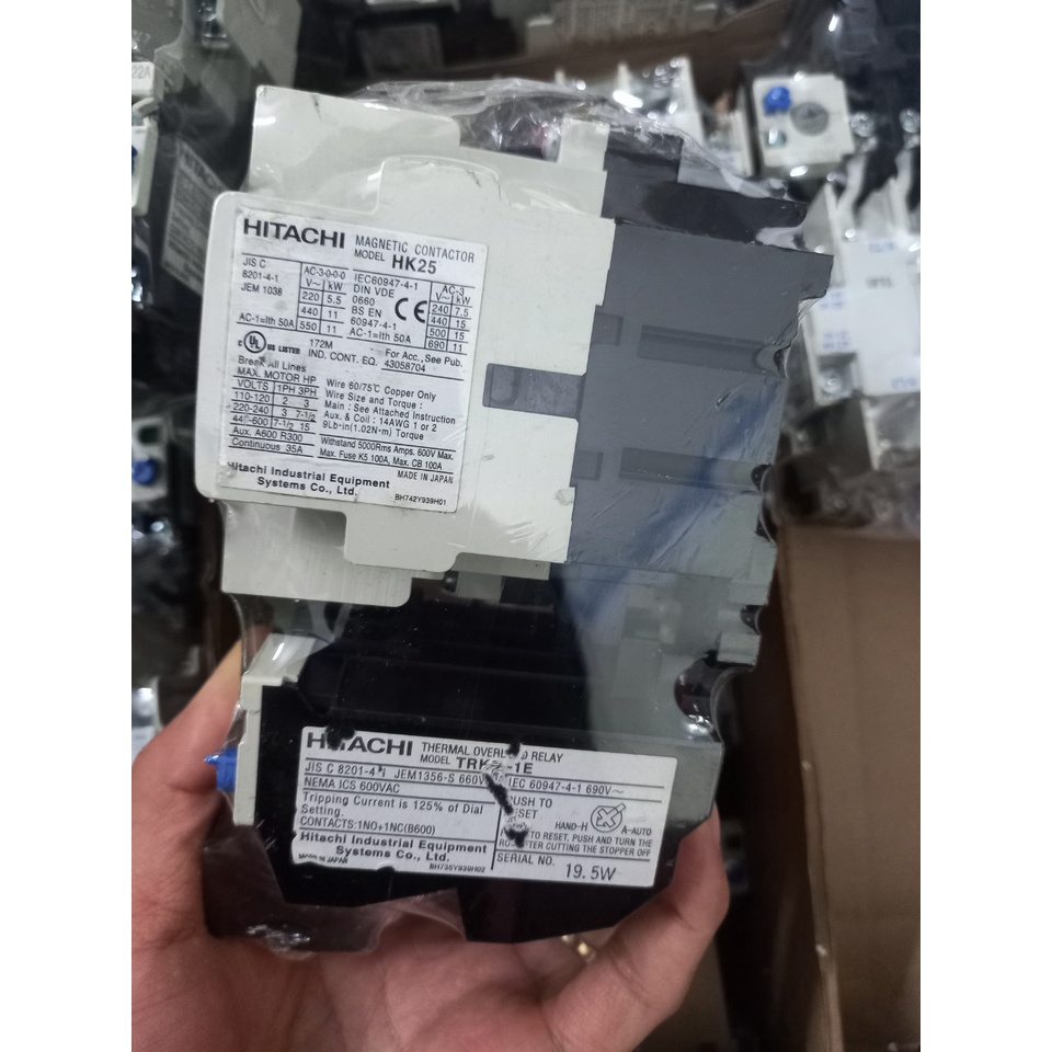 KHỞI NHẬT 25A 35A KÈM ROLE NHIỆT CONTACTOR