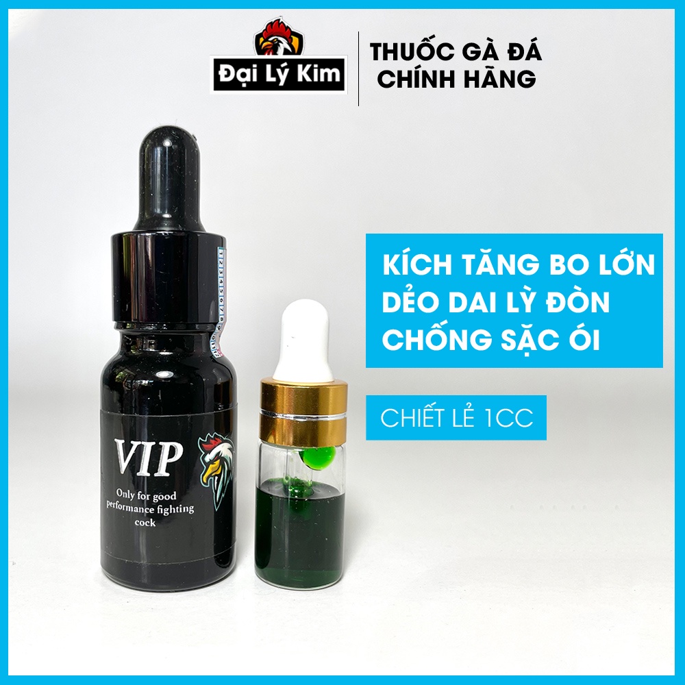 Thuốc gà đá tăng bo V.I.P, chiết lẻ 1cc, nhập khẩu Mexico chính hãng