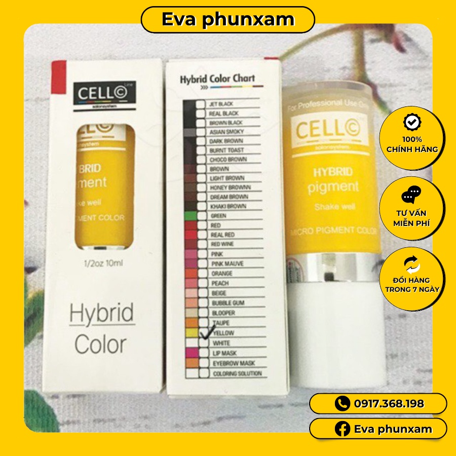 Mực khử thâm vàng chanh Cello