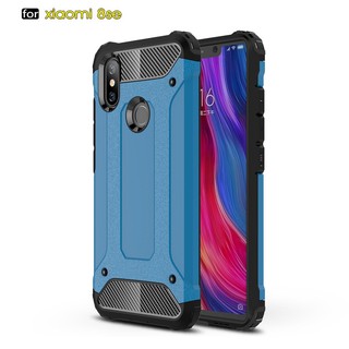2-layer TPU + PC phone case comprehensive protection for Xiaomi Mi 8 SE