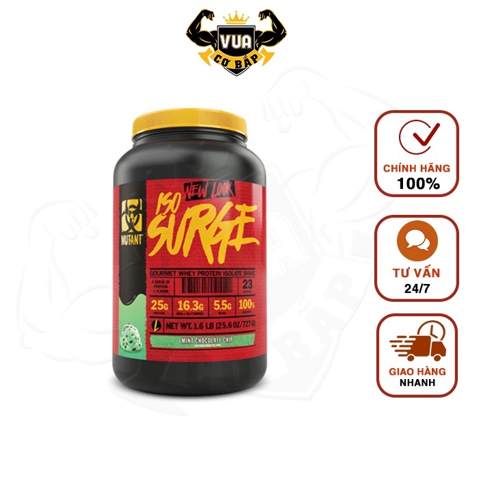 Sữa Tăng Cơ Mutant Iso Surge Hộp 727g