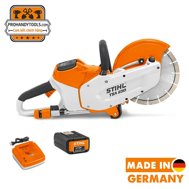 Máy Cắt Bê Tông Cầm Tay Stihl TSA 230 Chạy Bằng Pin - Đồng Bộ Pin, Sạc - Made In Germany