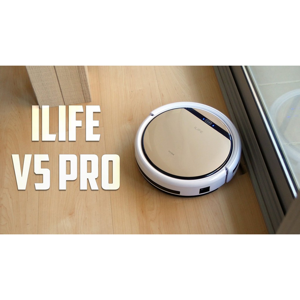 (BẢO HÀNH 5 NĂM)Máy Hút Bụi Robot Thông Minh Ilife V5s PRO,lực hút cực mạnh, siêu sạch,có chế độ lau nhà