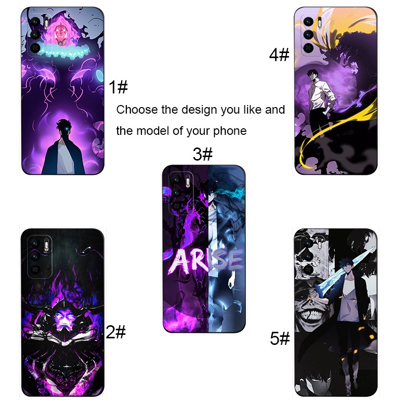 Ốp Điện Thoại Mềm Họa Tiết Hoạt Hình Solo Leveling Cho Xiaomi Redmi 10 K40 Note 10s 10T 11s Pro K30 Pro Plus Zoom K30i WR91 Mới