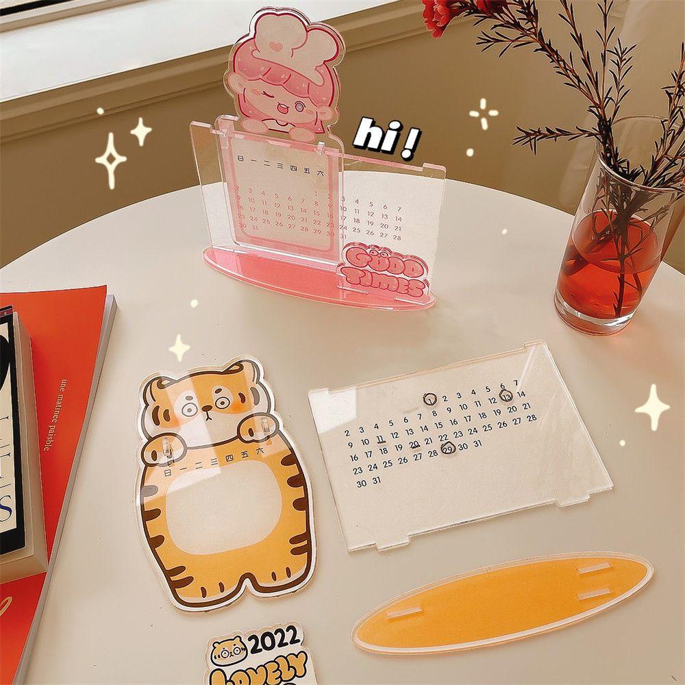 Wttle Lịch Để Bàn Trang Trí Năm Mới Hình Hổ Dễ Thương