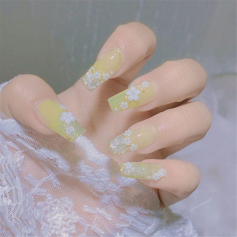 XIANTIN Sticker Dán Móng Họa Tiết Hoa 3D