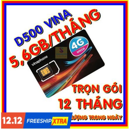 [ SIÊU SALE ] Sim 4G - D500 vinaphone miễn phí 1 năm không nạp tiền