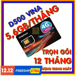 Sim 4g vina D500 miễn phí 1 năm. Truy cập thả ga.