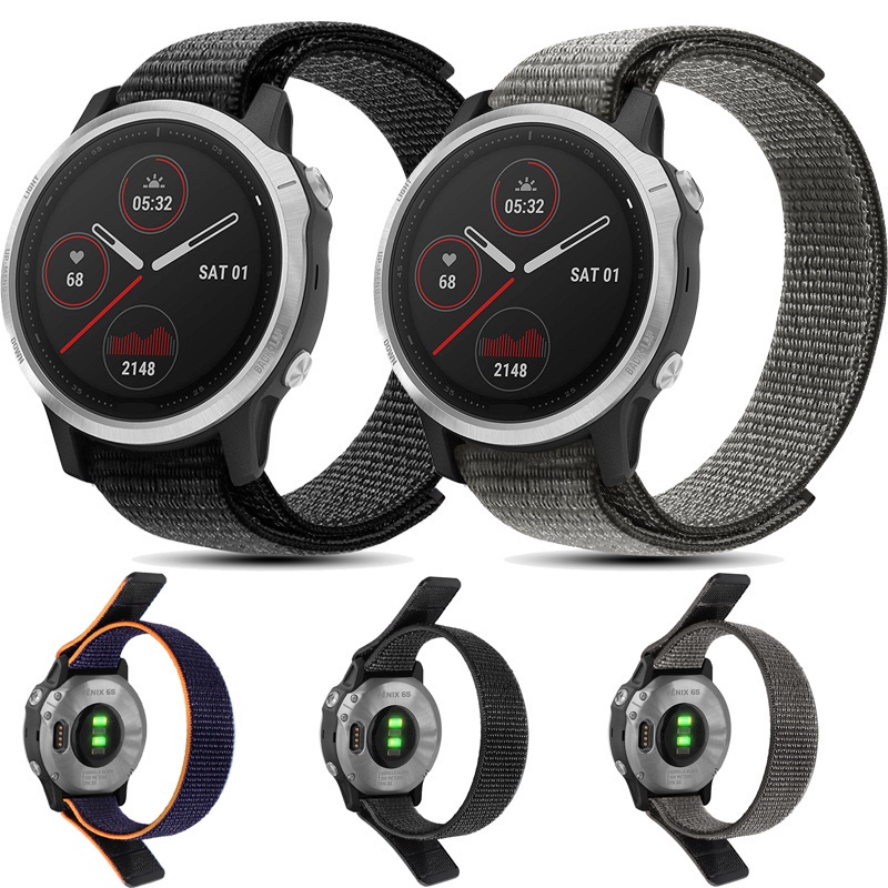 Dây đeo nylon thay thế 20mm cho đồng hồ thông minh Garmin Fenix 6S/6S/Sapphire/Fenix 5S/5S Plus