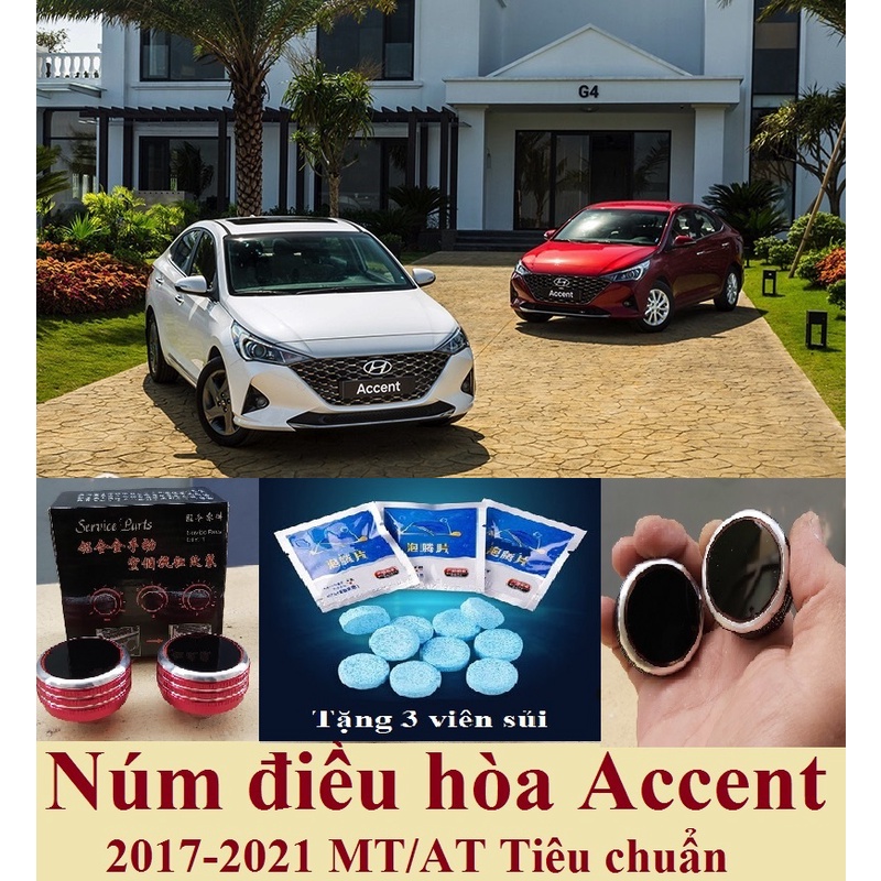 Núm chỉnh điều hòa Hyundai Accent 2017-2022 Mẫu mới nhất