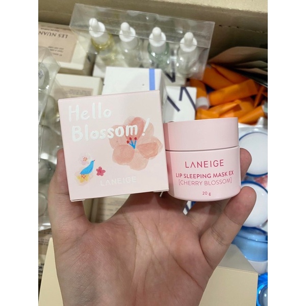 Mặt nạ ngủ môi Laneige cherry blossom tặng 6 gift