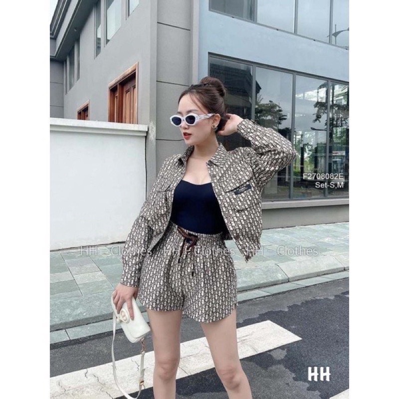 [ 𝐅𝐑𝐄𝐄 𝐒𝐇𝐈𝐏 ] SET THỂ THAO HỌA TIẾT CHỮ DI.OR