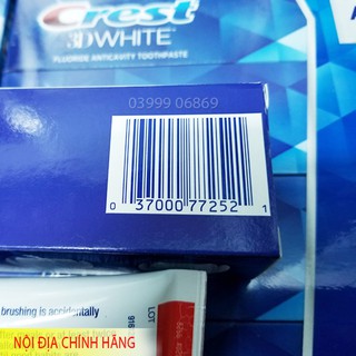 KEM ĐÁNH RĂNG CREST 3D WHITE ADVANCED WHITENING 170g