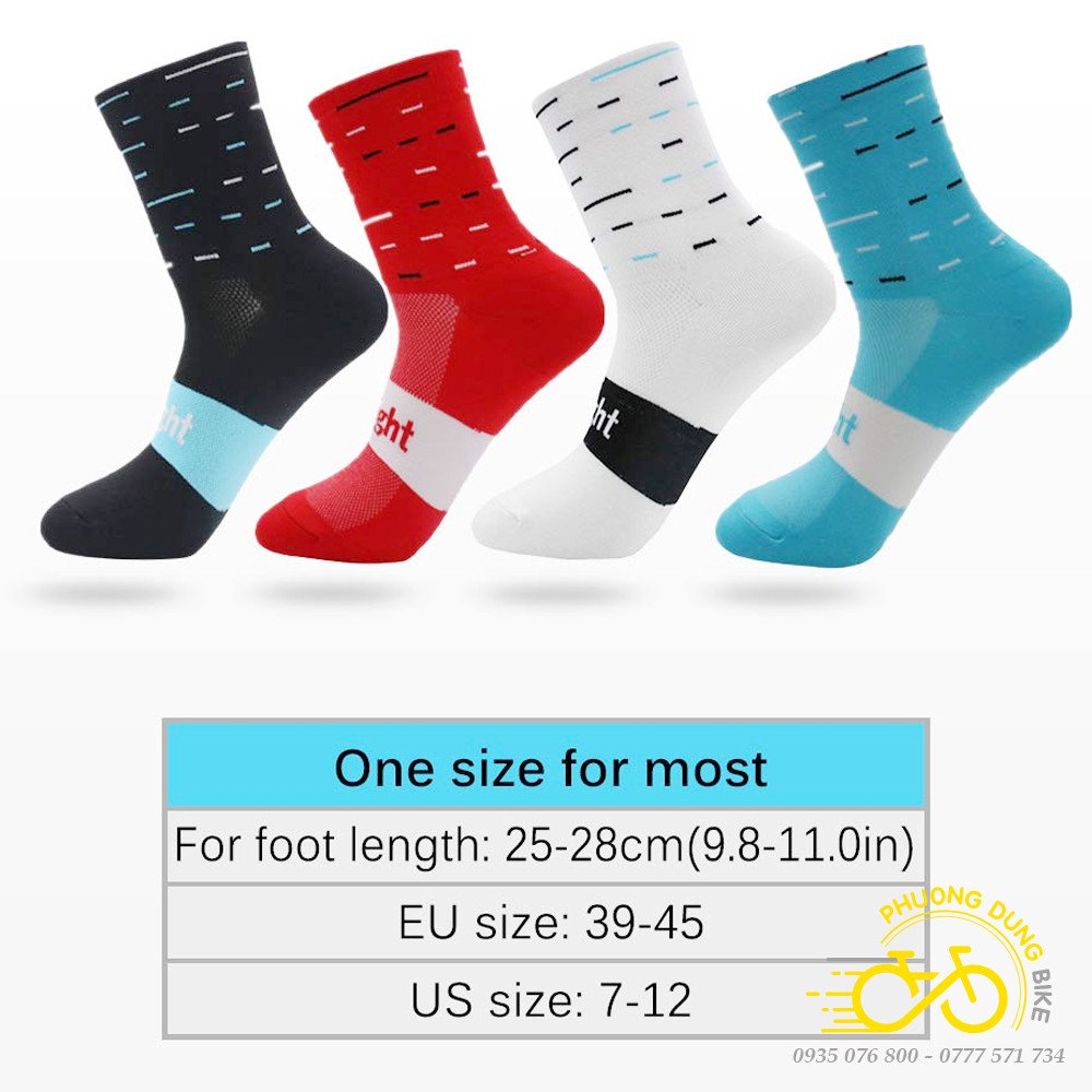 Tất  chân thể thao đi xe đạp SKY NIGHT - Phối gạch Ngang