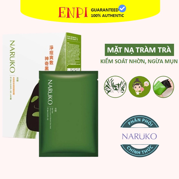 [Hộp 8 Miếng] Mặt Nạ Naruko Tea Tree (Bản Đài)