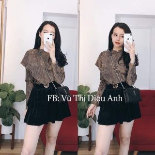 Áo nhung bánh bèo
