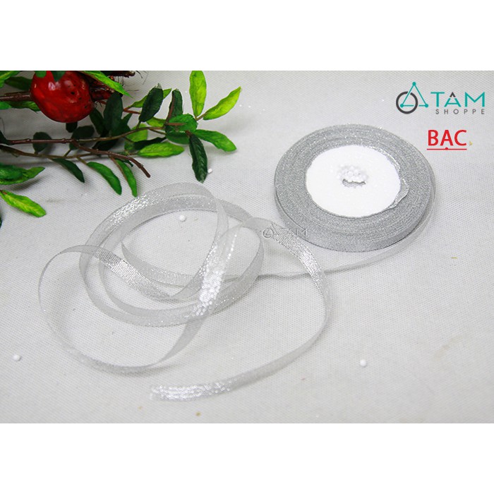 Cuộn ruy băng vải đơn màu bản 1cm dài 16m PK-RB-02