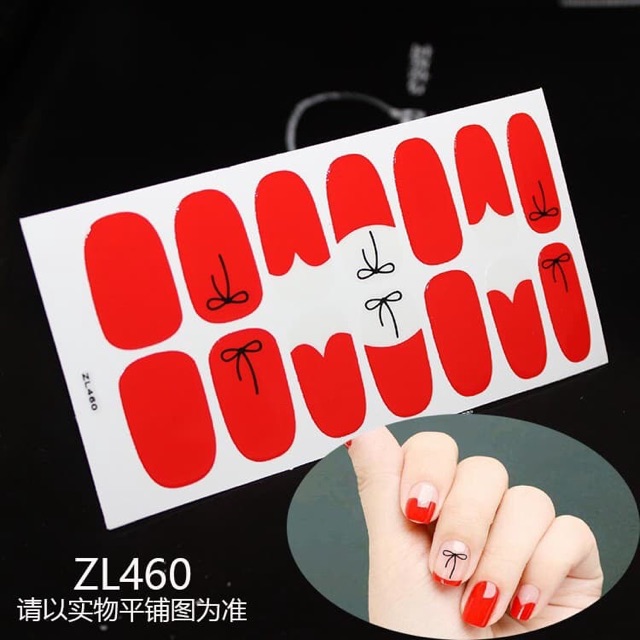 Set 14 miếng dán móng stiker cực xinh 🥰 freeship