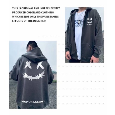 Áo khoác mùa đông dáng rộng có mũ trùm đầu phong cách hàn quốc cho nam cỡ lớn m-8xl