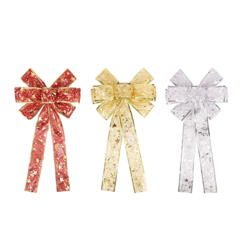 Nơ Có Đèn Led Phát Sáng Trang Trí Giáng Sinh