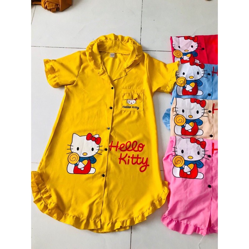 Đầm ngủ sơmi hình gấu 💕 Freeship 💕 | BigBuy360 - bigbuy360.vn