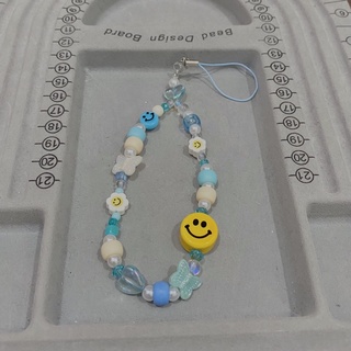 - phone strap tiny beads/móc khoá phối nhiều charm màu sắc