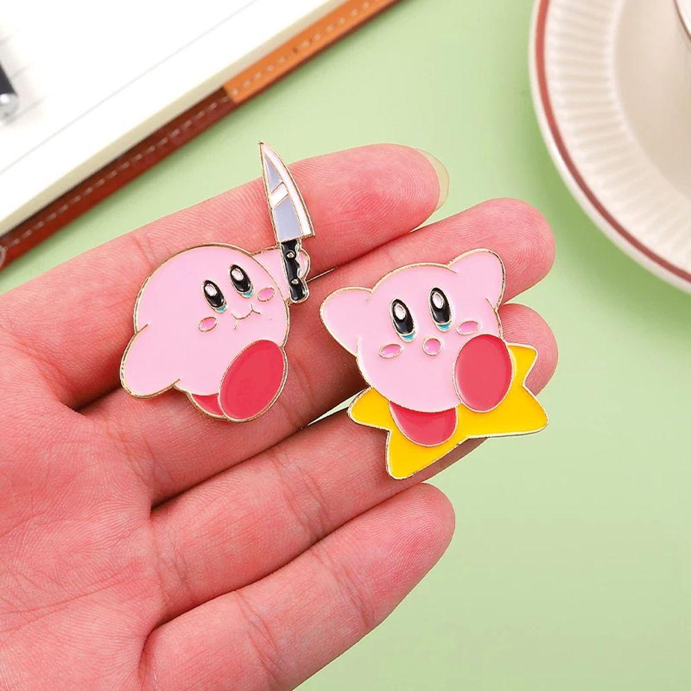 Ghim Cài Áo Kim Loại Hình Kirby Hoạt Hình Dễ Thương