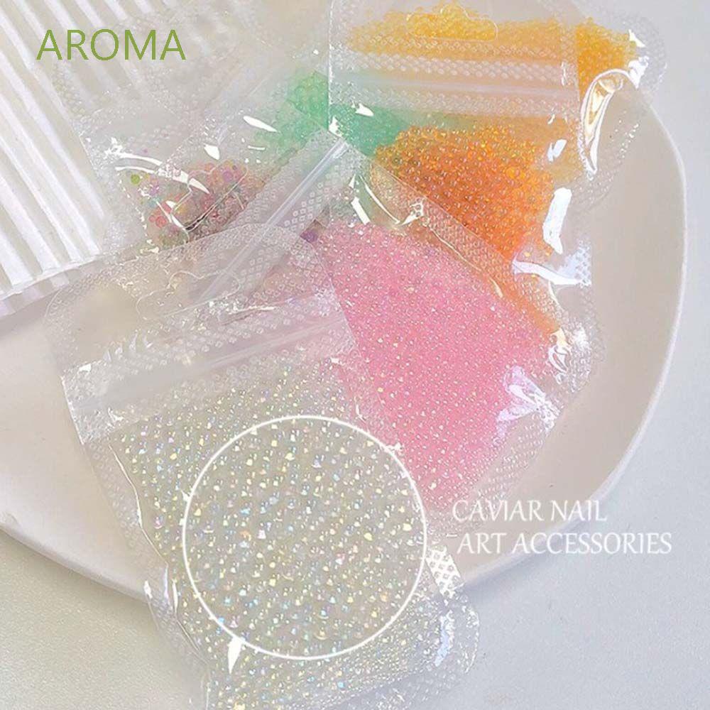 [Hàng mới về] Túi hạt trứng cá thủy tinh ánh kim 3D dùng cho trang trí móng kiểu Nhật cho nữ DIY