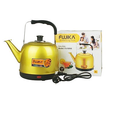 Ấm đun siêu tốc Bình đun siêu tốc 5 lít tự ngắt khi sôi cao cấp chính hãng Fujika bảo hành 12 tháng