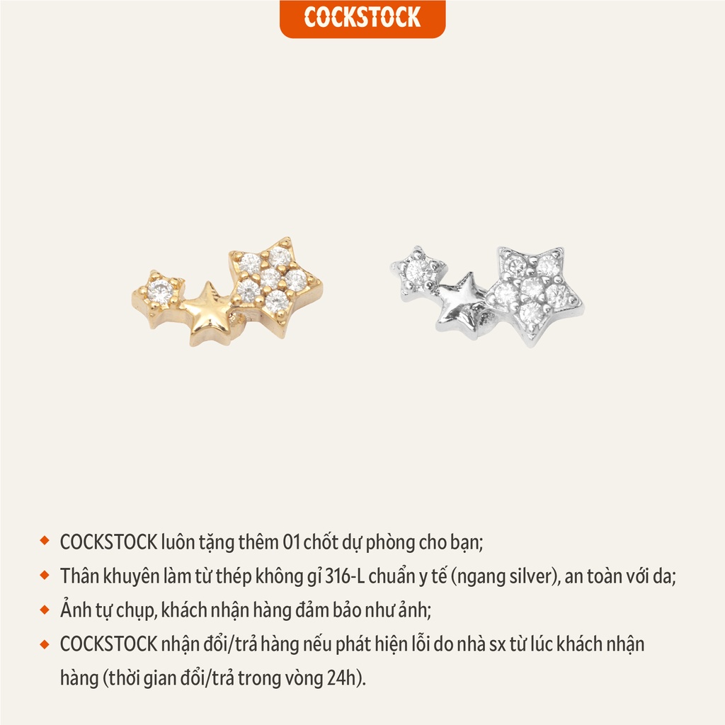 Khuyên tai đá Meteor Earring CockStock