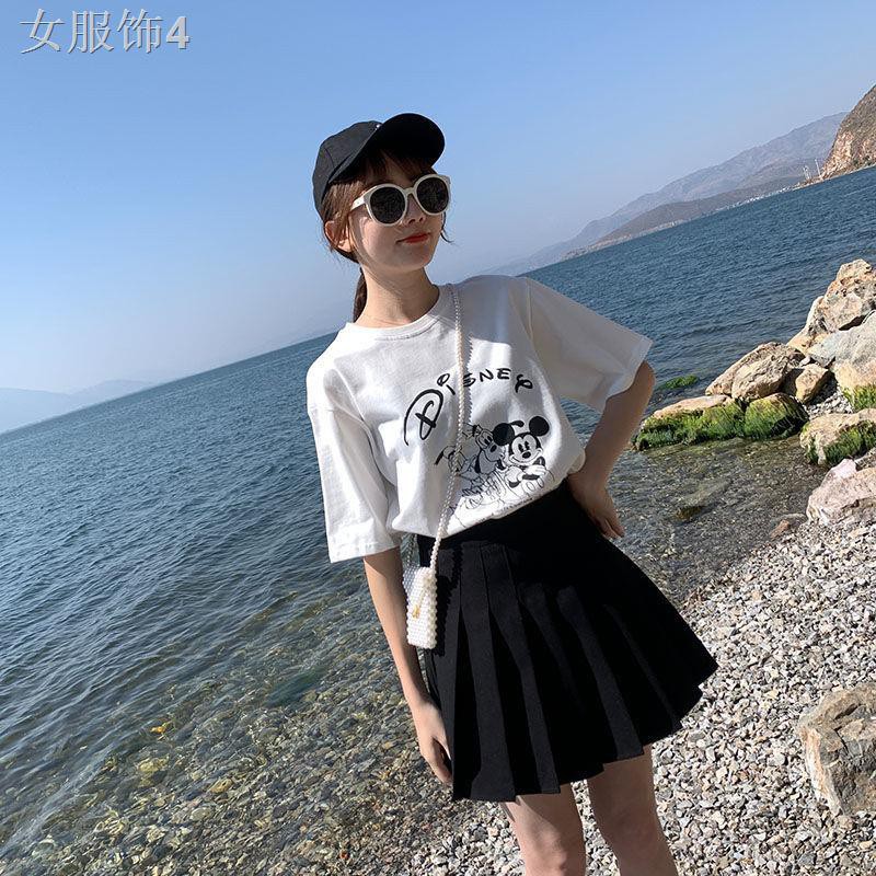 Váy xếp ly màu đen mới mùa hè nữ sinh viên jk phiên bản hàn quốc là ngắn lưng cao eo nửa dài phong cách đại h | BigBuy360 - bigbuy360.vn