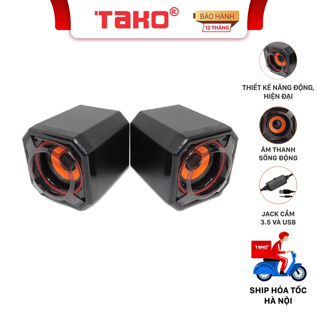 Loa vi tính 2.0 TAKO A750 bass siêu trầm. Chính hãng Tako, BH 12 tháng