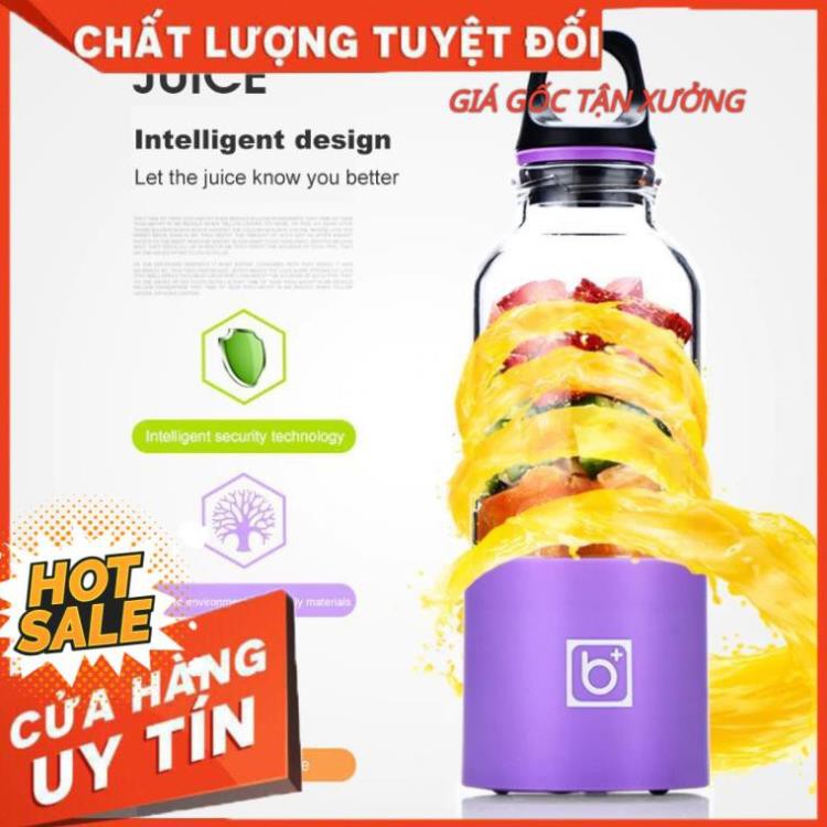 Máy xay sinh tố mini cầm tay sạc pin USB dung tích 500ml dung lượng pin 2600mAh siêu tiện lợi