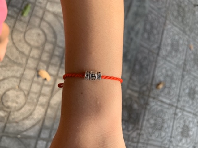 CHARM BẠC THÁI KHẮC OM MANI PADME HUM + CHỮ VẠN