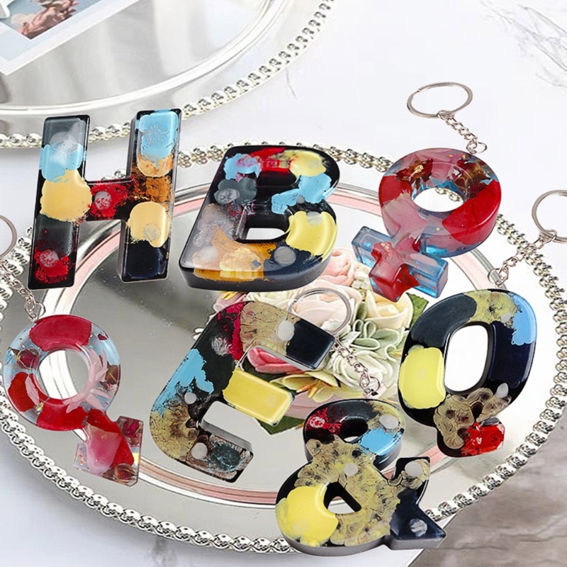 Sa Khuôn Silicone Làm Trang Sức Hình Chữ Cái