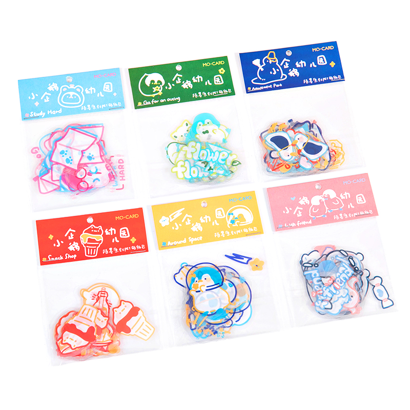 Túi 45 miếng dán trang trí hình chim cánh cụt hoạt hình nhiều mẫu đáng yêu