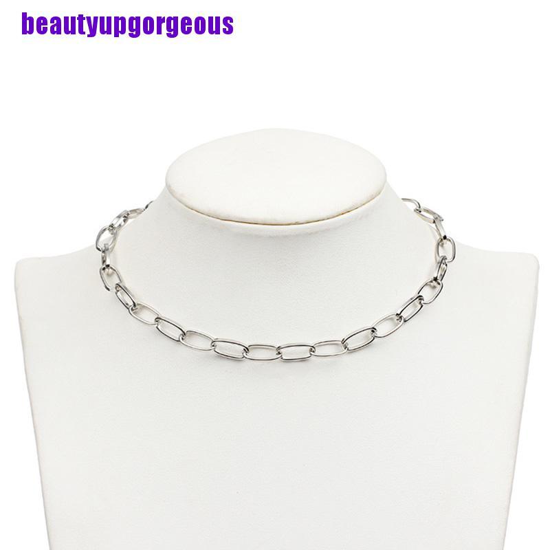 Vòng Cổ Choker Màu Vàng / Bạc Phong Cách Punk Cổ Điển Thời Trang Cho Nữ