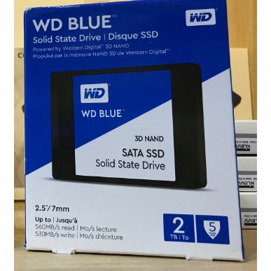 Ổ Cứng SSD 1TB 2TB WD Blue - 3D NAND 2.5 inch SATA 3 - Bảo hành 5 năm