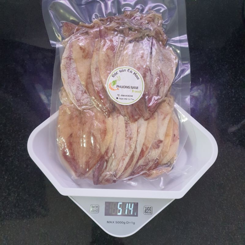 [500g] Khô mực Cà Mau, mực câu (75-80 con/kg), thơm ngọt, trắng đẹp | BigBuy360 - bigbuy360.vn