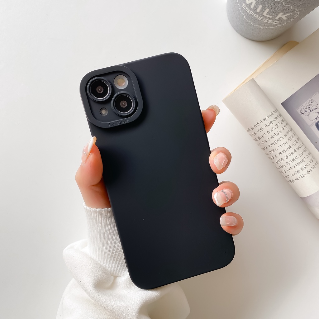 Casing Oppo A15 A15S A53 A33 A31 2020 A52 A72 A92 Reno 6 5 Pro 4G 5G Realme XT X K3 F11 VIVO Y19 Y20 Y20S Y20S G Y12i Y12A Y12S 2021 Y17 Y12 Y15 U10 Y12i S1 Straight Edge Fine Hole Shockproof Anti-fall Soft Phone Case