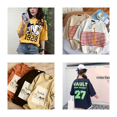 Combo 2 áo thun tay lỡ form rộng #OMG ( tùy chọn mẫu )